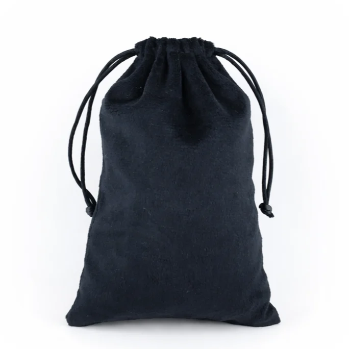 Подарочный мешочек из велюра LuxFabric 10х15 см (±5 мм) 1 шт. Черный