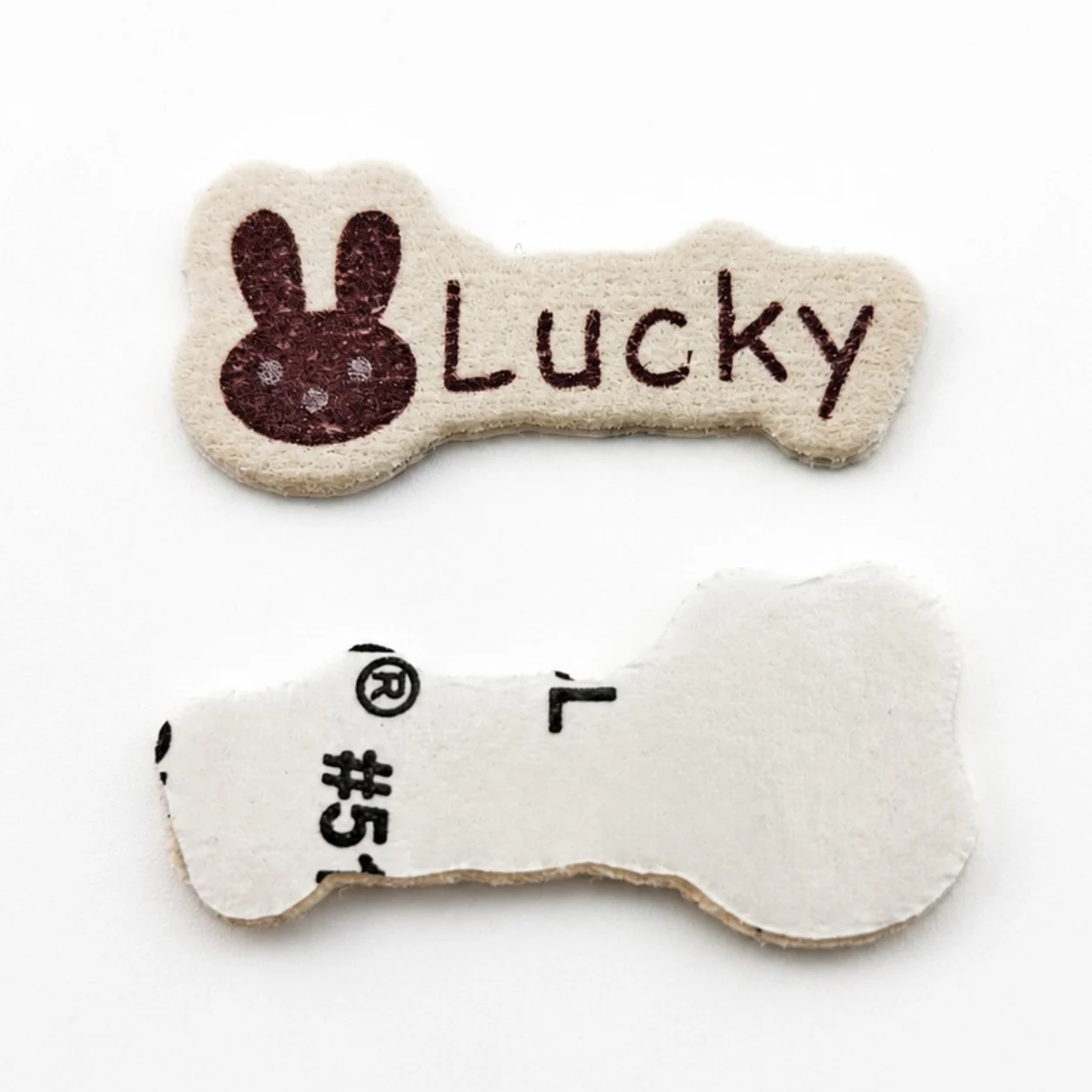 Аплікація замшева Lucky самоклеюча 30х14 мм 1 шт. Бежевий