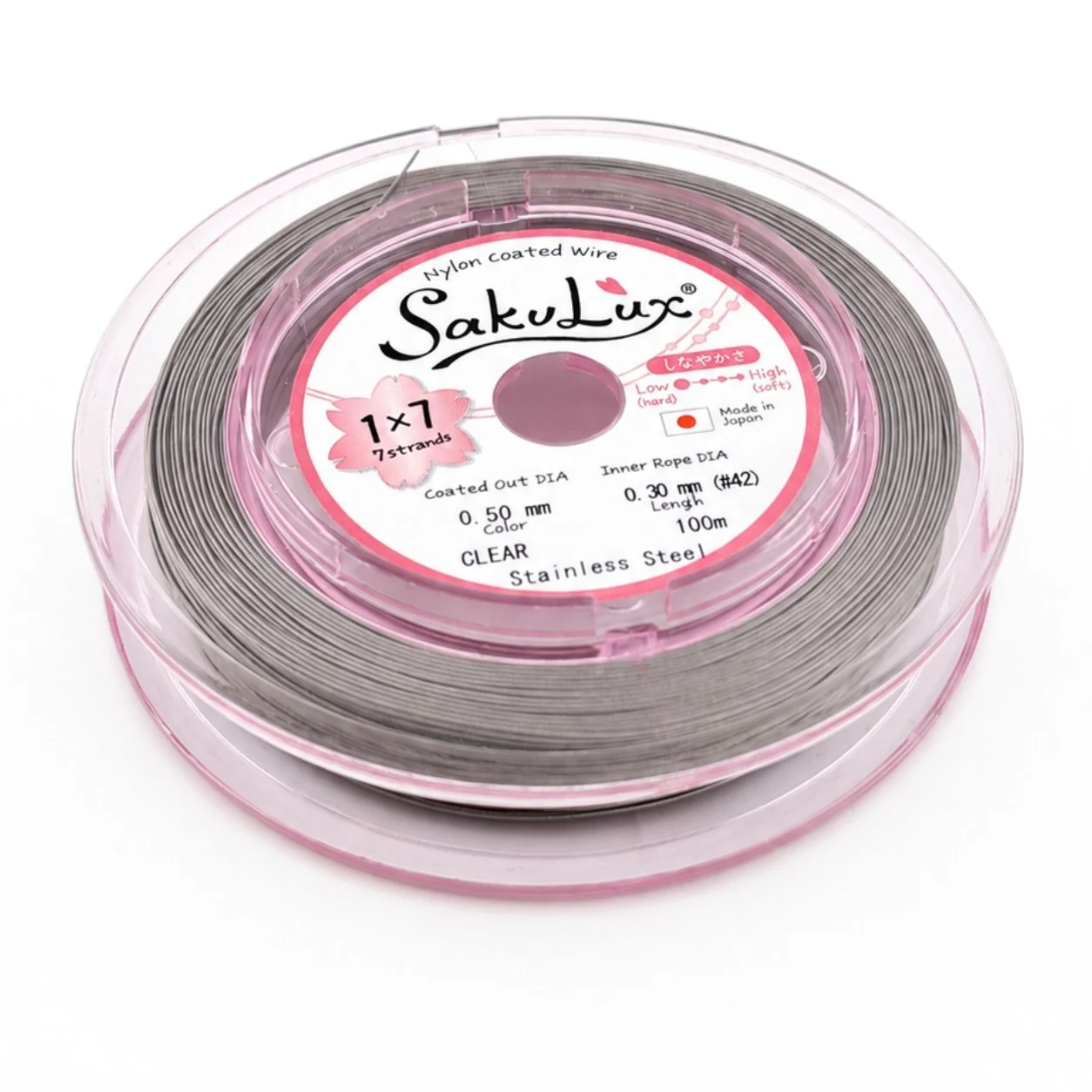 Ювелирный трос SakuLux (Flexy7) Япония 0,50 мм 1 м Платина