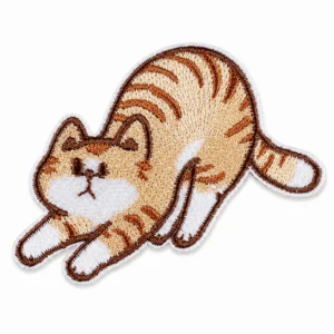 Термоаппликация Cute kitten вышитая 6,6х4,5 см 1 шт. Бежевый