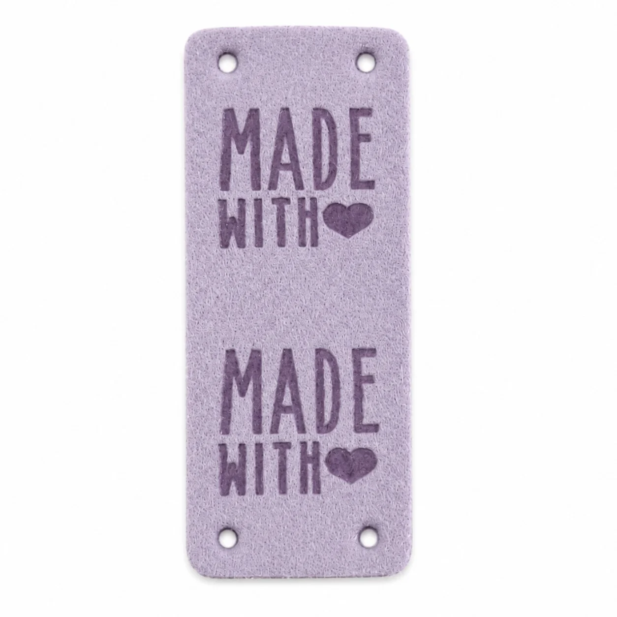 Аппликация ярлык Hand Made 5х2 см 1 шт. Фиолетовый