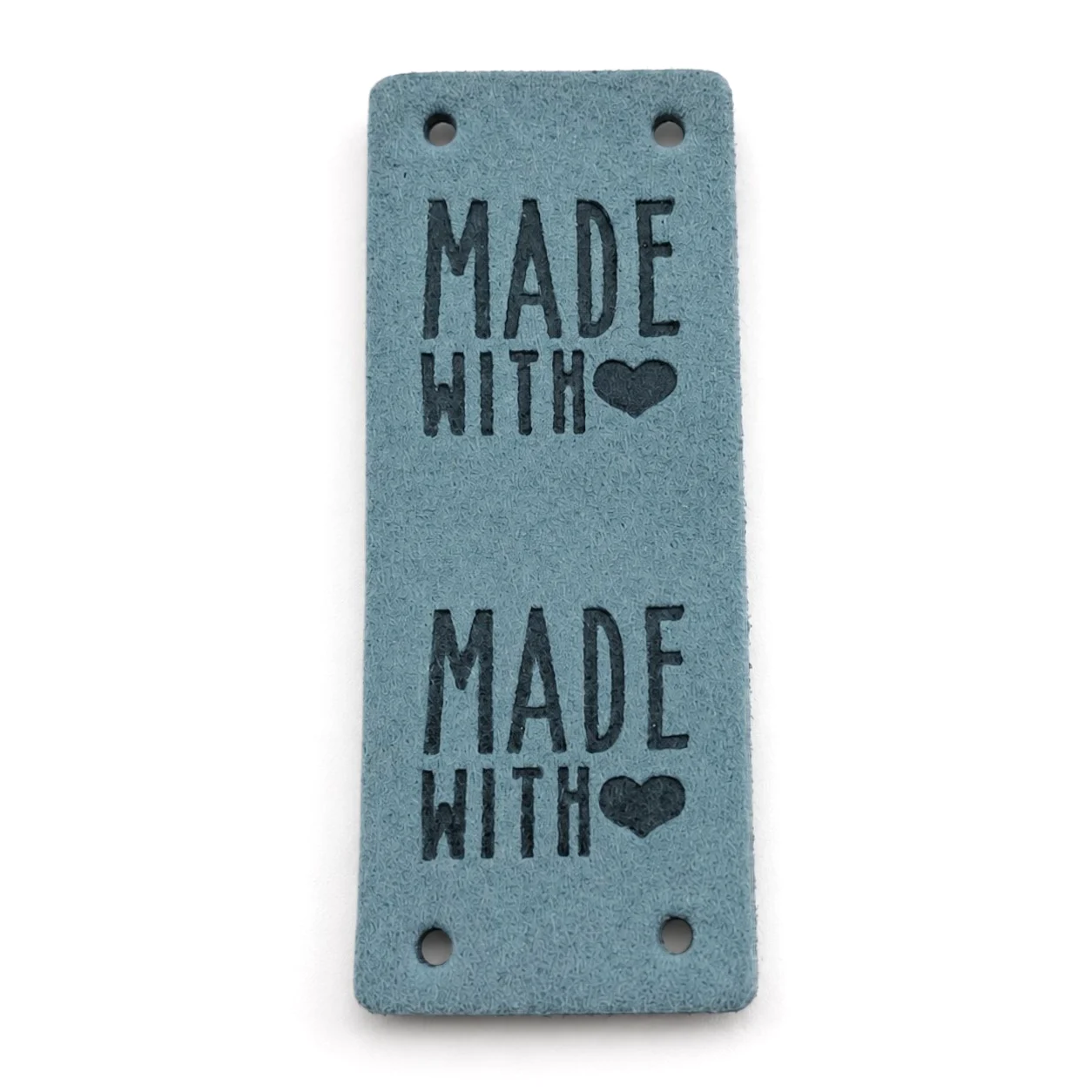 Аплікація ярлик Hand Made 5х2 см 1 шт. Зелений