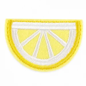 Термоаппликация lemon вышитая 4,5х3 см 1 шт. Желтый