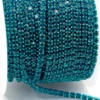 Стразовий ланцюг ss10 (2,8 мм) 1 м Blue zircon blue