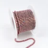 Стразовая цепь ss6 (2 мм) 1 м Crystal AB Pink