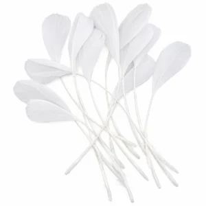 Куриные перья Antennas 10-20 см 10 шт. Белый