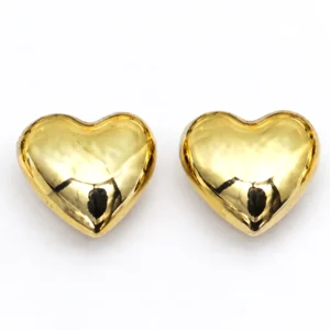 Намистина кулон Bead Heart мідна 18К позолота 15х17 мм 1 шт. Золото