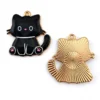 Подвеска металл Lovely Kitty 23,7х23 мм 1 шт. Черный