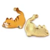 Подвеска металл Lazy cat 24х23,4 мм 1 шт. Коричневый светлый