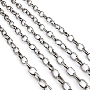 Ланцюг нержавіюча сталь LS Anchor Chain 6,8х9,6 мм відріз 1 м Платина